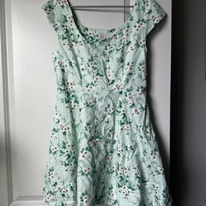A New Day Mint Green Floral Dress